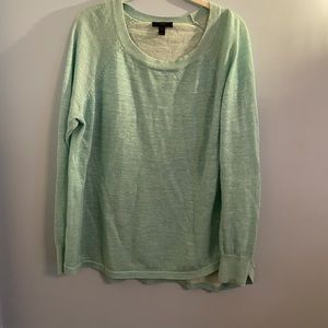 Foam green crew neck sweater